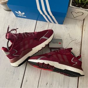 Adidas Nite Jogger “3M Maroon” • Women’s Shoe